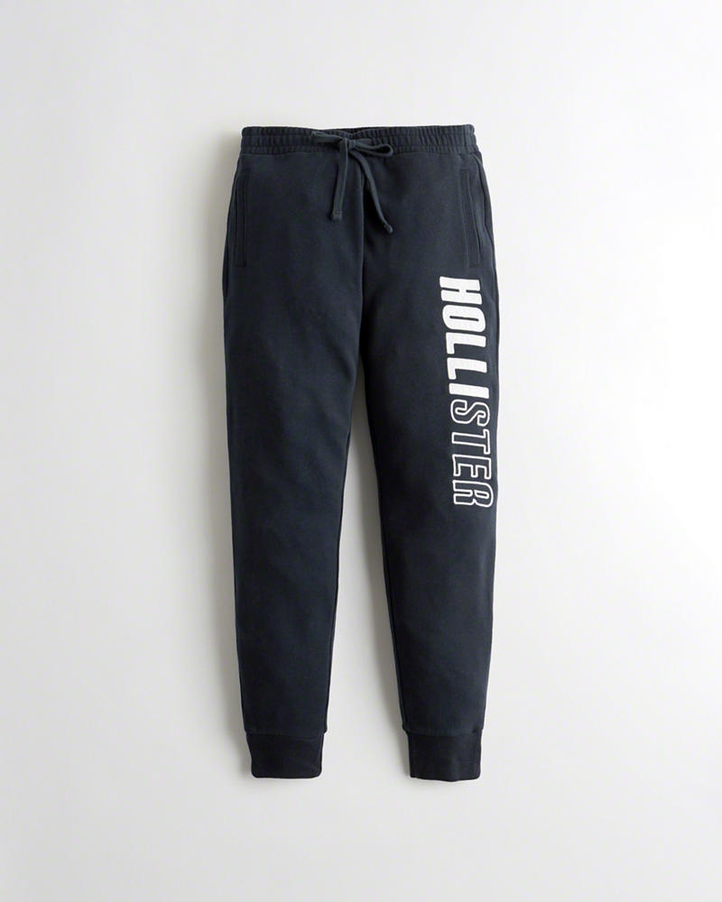 Mid rise fleece joggers hollister on sale